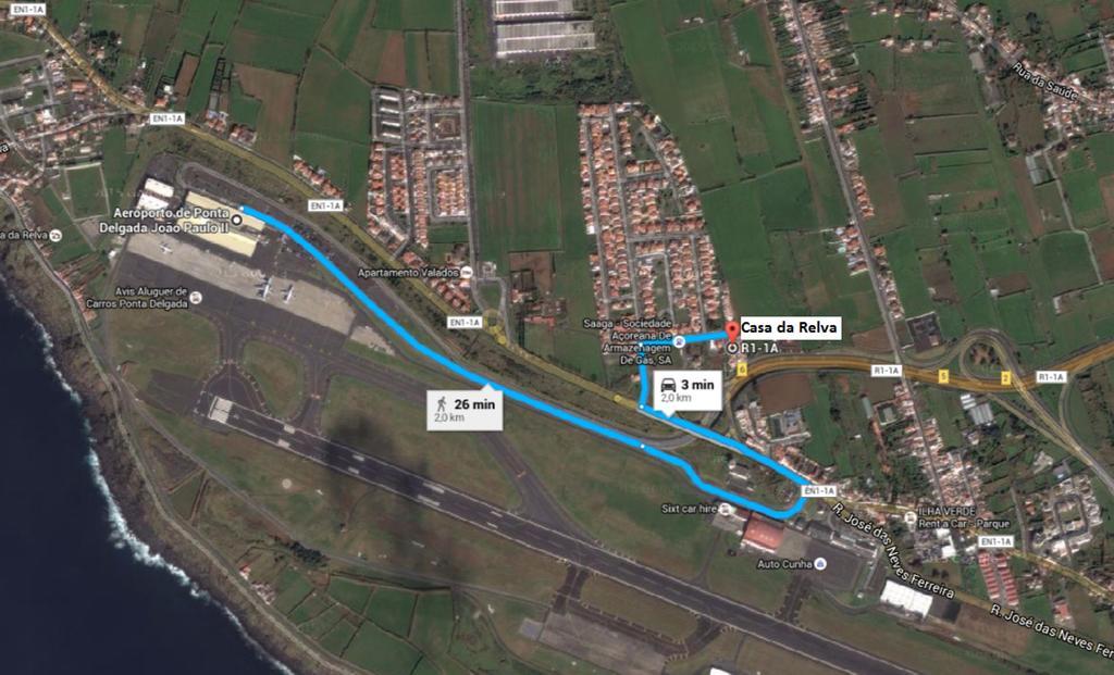 הוילה Ponta Delgada Casa Da Relva חדר תמונה